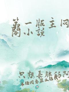 第一版主网藏经阁小说