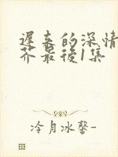 迟来的深情如草芥最后1集