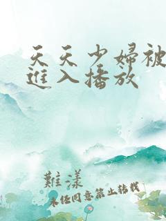 天天少妇被猛烈进入播放