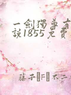 一剑独尊有声小说1855免费听