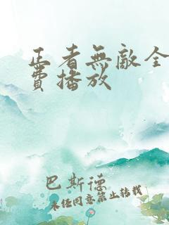 正者无敌全集免费播放
