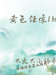 黄色录像1级片