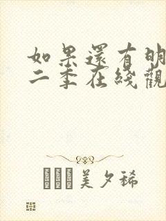 如果还有明天第二季在线观看