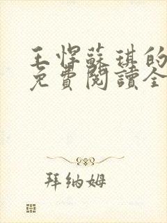 王悍苏琪的小说免费阅读全文