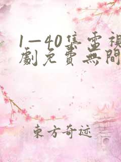 1—40集电视剧免费无间之战国语