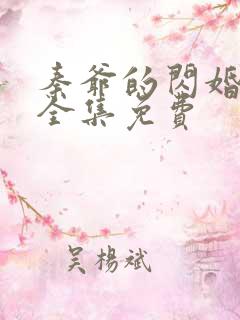 秦爷的闪婚娇妻全集免费