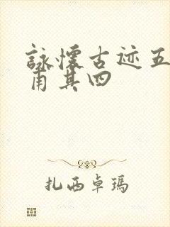 咏怀古迹五首杜甫其四
