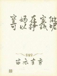 宝妈在家做什么可以挣钱呢 用手机