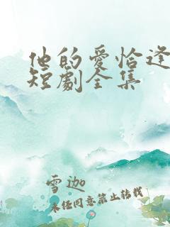 他的爱恰逢其时短剧全集