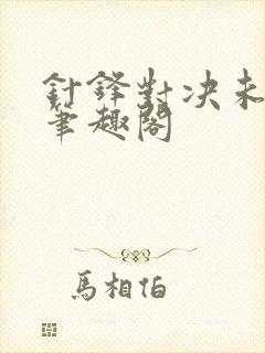 针锋对决未删减笔趣阁