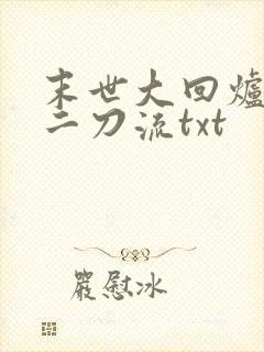 末世大回炉二十二刀流txt