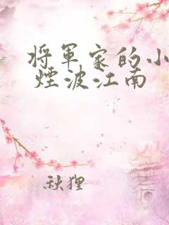 将军家的小娘子 烟波江南