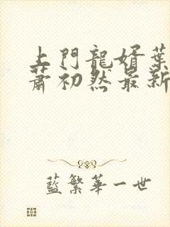 上门龙婿叶辰,萧初然最新版