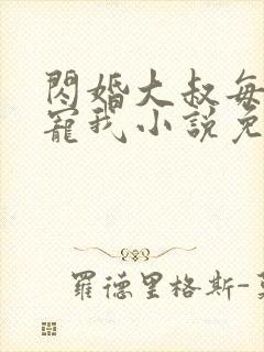 闪婚大叔每天狂宠我小说免费阅读