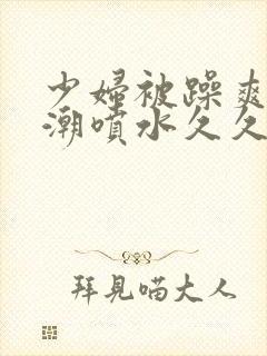 少妇被躁爽到高潮喷水久久97