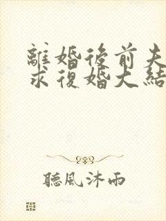 离婚后前夫哭着求复婚大结局