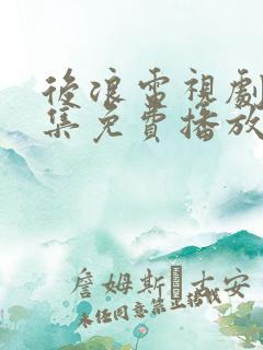 后浪电视剧40集免费播放星辰影视