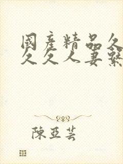 国产精品久久久久久人妻系列