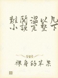 难哄温以凡桑延小说完整下载