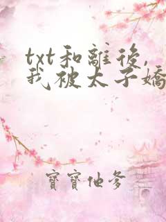 txt和离后,我被太子娇养了