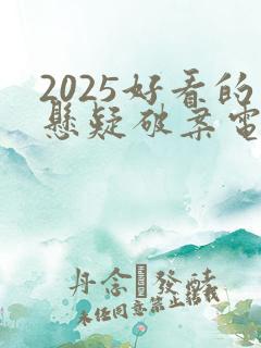 2025好看的悬疑破案电视剧推荐