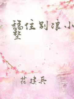 稳住别浪小说完整