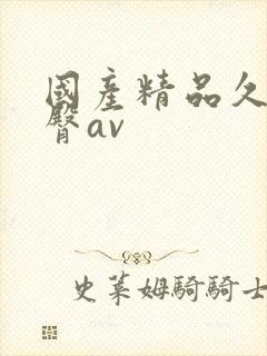 国产精品久久蜜臀av