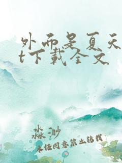 外面是夏天txt下载全文
