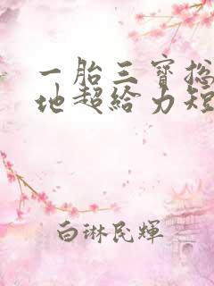 一胎三宝总裁爹地超给力短剧