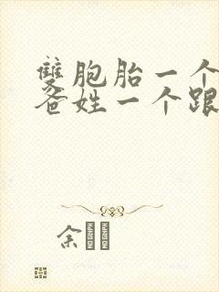 双胞胎一个跟爸爸姓一个跟妈妈姓好不好