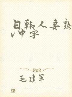 日韩人妻熟女av中字