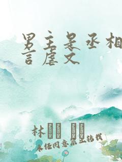 男主是丞相的古言虐文