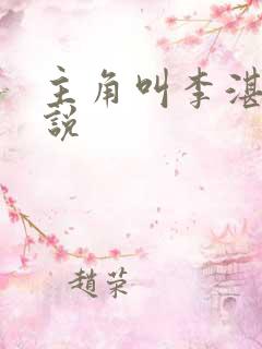 主角叫李湛的小说