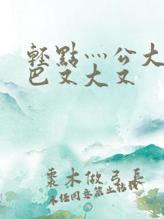 轻点灬公大ji巴又大又