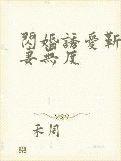 闪婚诱爱靳少宠妻无度