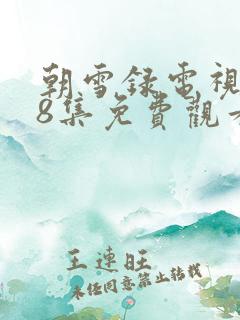 朝雪录电视剧38集免费观看