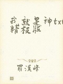 我就是神txt精校版