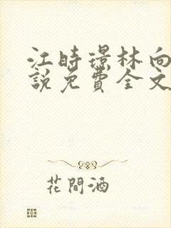 江时璟林向晚小说免费全文阅读