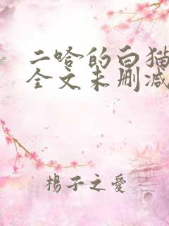 二哈的白猫师尊全文未删减