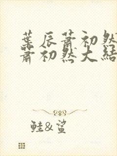 叶辰萧初然叶辰萧初然大结局