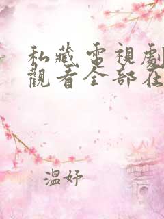 私藏电视剧免费观看全部在线播放