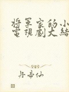 将军家的小娘子电视剧大结局