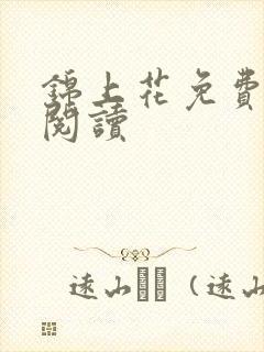 锦上花免费全文阅读