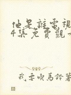 他是谁电视剧24集免费观看全集