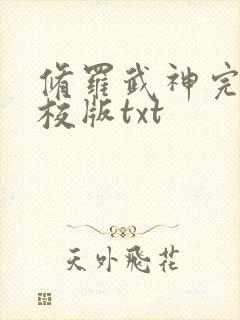 修罗武神完整精校版txt