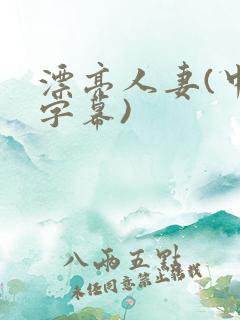 漂亮人妻(中文字幕)