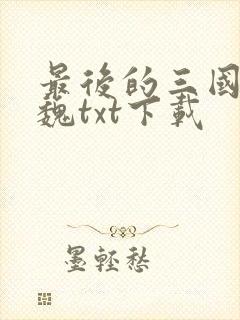 最后的三国2兴魏txt下载
