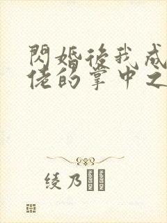 闪婚后我成了大佬的掌中之物在哪个平台