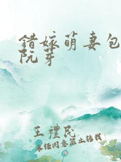 错嫁萌妻包甜的阮芽