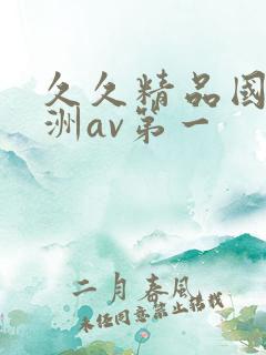 久久精品国产亚洲av第一